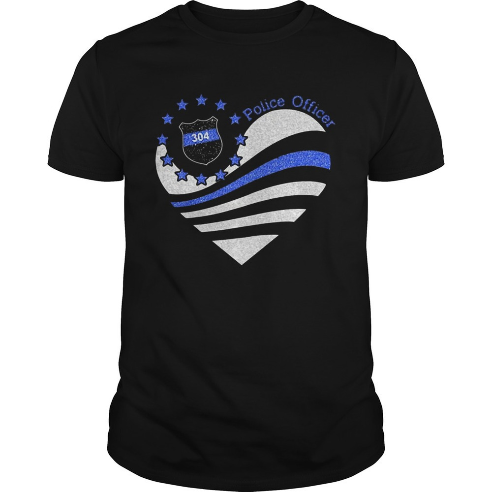 Police Officer 304 Heart Shirt